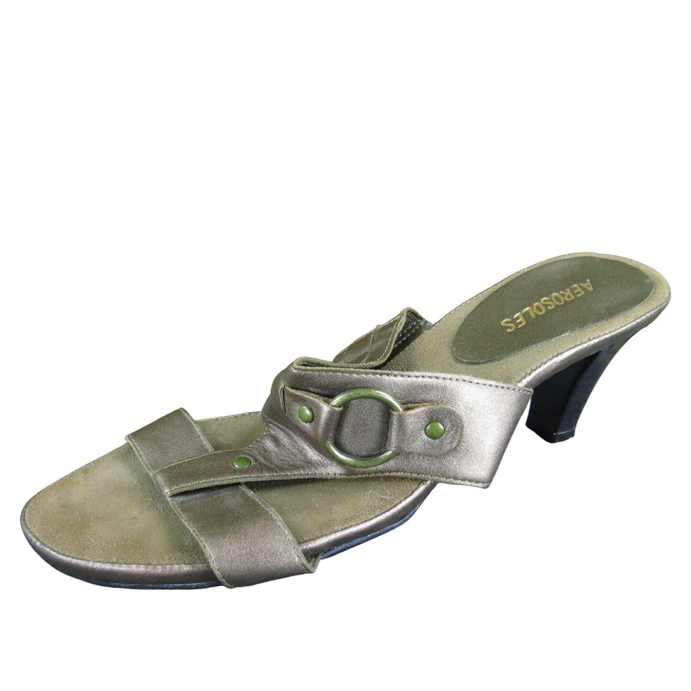 Aerosoles Women's Rise To Power Slide Bronze Synthetic Sz 7.5 Medium Used 2025